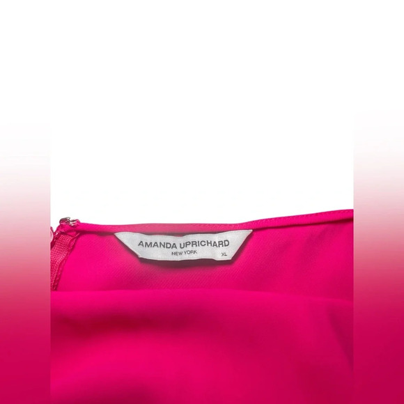 Amanda Uprichard Joanne Dress XL | Hot Pink Halter Mini | New Without Tags - Picture 8 of 8